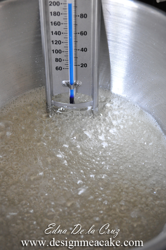 Sugar boiling for Salted Caramel