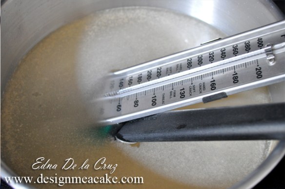 How to clean hot sugar from pan