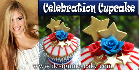 Celebration Cupcake=4th of July