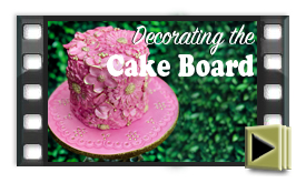 How to cover a cake board in fondant.