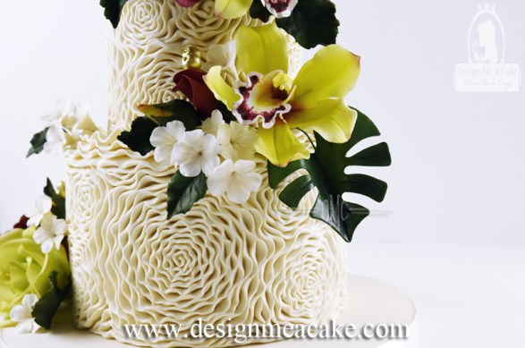 Easy Rosette Cake Design